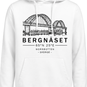 bergnaset hoodie vit